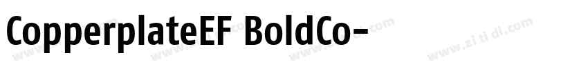 CopperplateEF BoldCo字体转换
